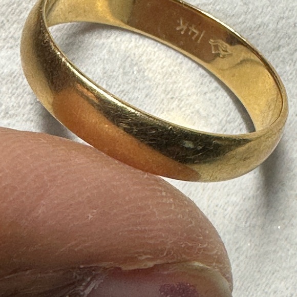 Vintage 14K Gold Women's Ring-wedding band - Picture 4 of 14